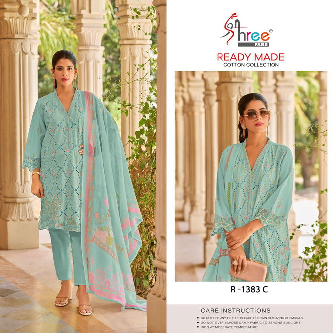 Shree 1383 A To D Cambric Cotton Pakistani Readymade Suits Wholesale Shop In Surat